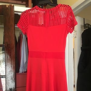 Red, Short-sleeve dress